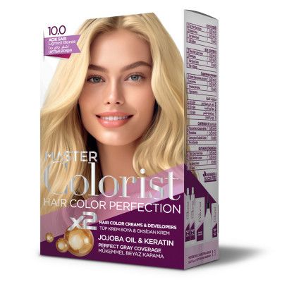 Краска для волос Master Colorist 10.0 Светлый блонд Ливеста 2x50 мл+2x50 мл+10 мл