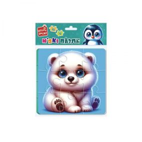 Пазлы Vladi Toys Мишка и пингвенок VT1102-38