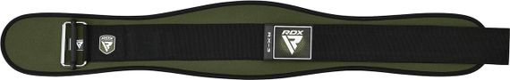 Пояс для важкої атлетики RDX RX3 EVA Curve неопреновий Army Green M | Зображення 8