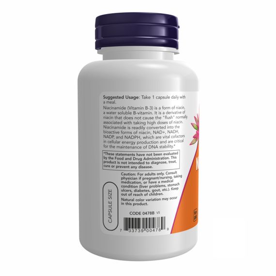 NIACINAMIDE 500mg - 100 vcaps | Зображення 2