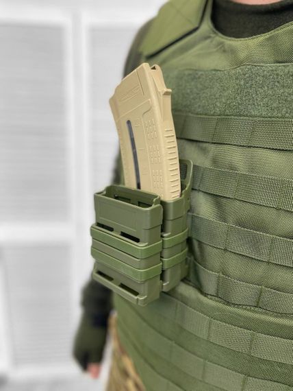Профессиональный двойной подсумок Goditi "Олива"