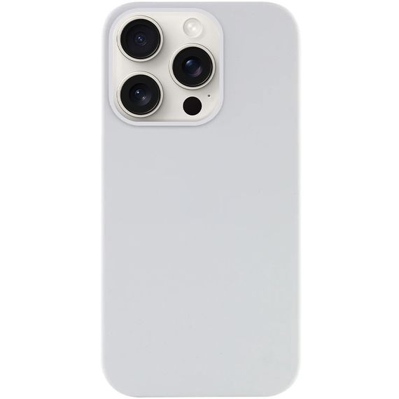 Чехол Silicone Case Full Protective (AA) NO LOGO для Apple iPhone 15 Pro (6.1") Белый / White