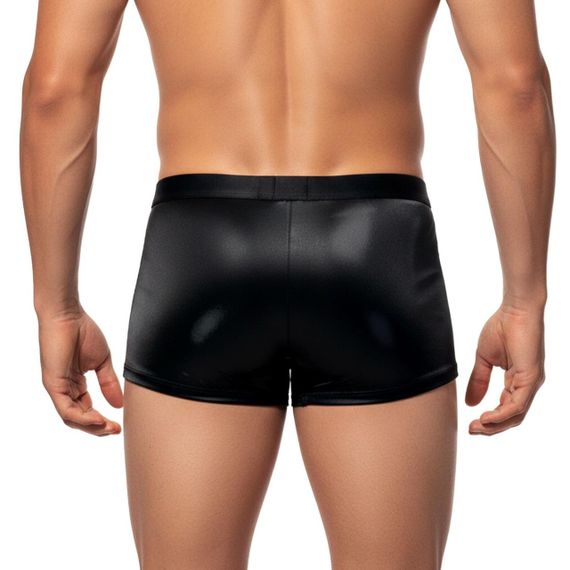 Чоловічі труси з сюрпризом Art of Sex - Gladiator, чорні з ефектом мокрого оксамиту, розмір S Sex Aura | Зображення 1