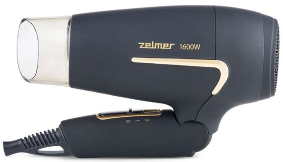 Фен дорожний Zelmer ZHD8321 1600 Вт серый | Зображення 1