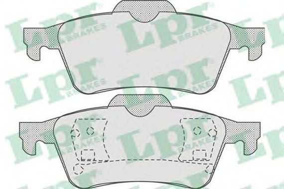 Колодка гальм. диск. RENAULT LAGUNA, MEGANE задн. (вир-во LPR) LPR 05P815 на VAUXHALL VECTRA Mk II (C) универсал