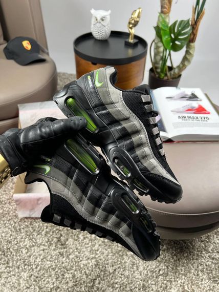 Кроссовки N1k2 M Air Max 95 PRM Black Grey Lime весна/лето/осень A3590 44 28. | Зображення 6