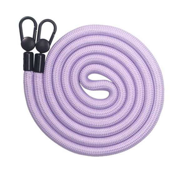 Чохол TPU Transparent with Straps для Apple iPhone 12 Pro Max (6.7") Light Purple | Зображення 1