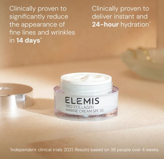 Антивіковий зволожувальний крем для обличчя Elemis Pro-Collagen Marine Cream SPF 30 | Зображення 4