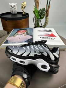 Кросівки Air Max Plus White Black Gradient , текстиль , В'єтнам 39 25 см