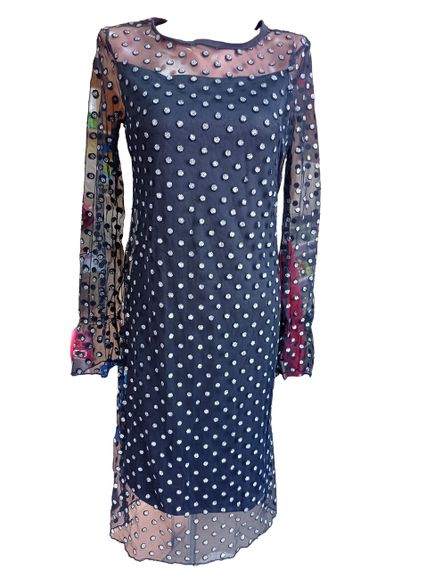 Сукня з сіткою зверху М&M чорний (213867) | Зображення 7