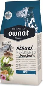Корм Ownat Classic Dog Adult Fish сухой полнорационный с рыбой для взрослых собак 20 кг