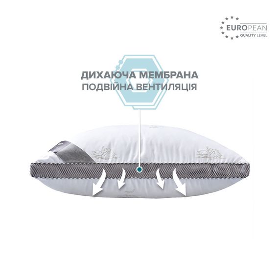 Подушка CLASSICA SOFT однокамерная IDEIA аналог лебединого пуха 50х70 см лебеди (8-31804*001) | Зображення 7