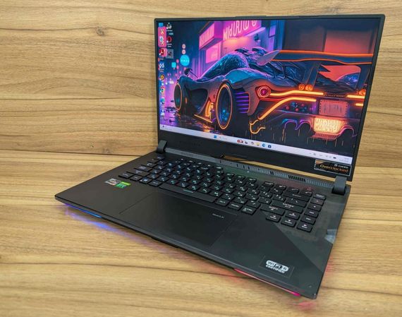 Ігровий ноутбук Asus ROG Stix G533QS / 15.6" (1920x1080) IPS / AMD Ryzen 9 5900HX (8 (16) ядер по 3.3 - 4.6 GHz) / 64 GB DDR4 / 2000 GB SSD / nVidia GeForce RTX 3080, 16 GB GDDR6, 256-bit / Windows 11 б/в + Подарунок Бездротова миша / USB | Зображення 4