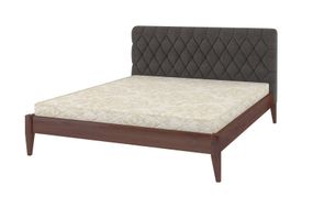 Двуспальная кровать iSmart Венеция ДК Орех лесной + Аляска 96 140х190 см (DDMBG-1493)