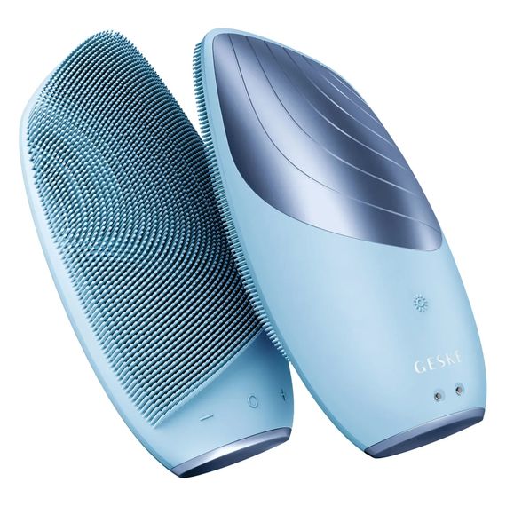 Електронна звукова термо щітка для обличчя GESKE Sonic Thermo Facial Brush 6в1 aquamarine | Зображення 5