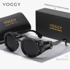 Окуляри для сонця Voggy Black з ефектом затемнення та сучасним дизайном