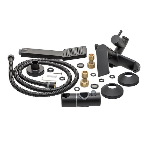 Душевая колонна с смесителем Haiba Alex 003-J Черная (HB3940) | Зображення 1