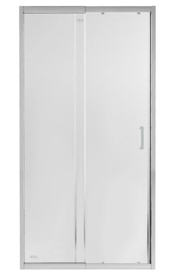 Душові двері в нішу Qtap Taurus CRM209-1.C6 90-100x200 см, скло Clear 6 мм, покриття CalcLess (TAUCRM2091C6)