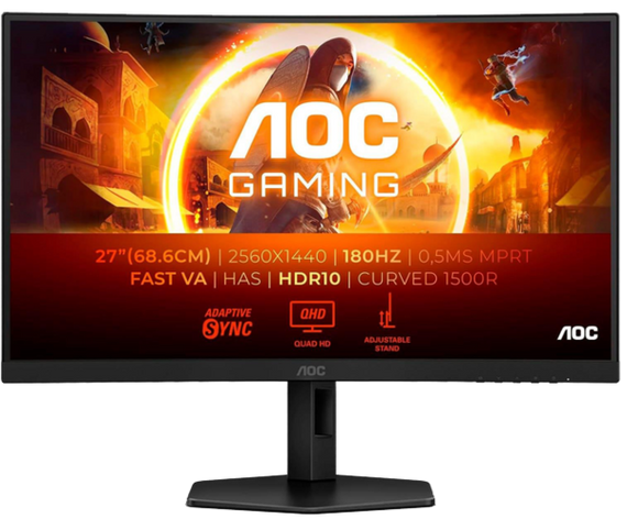 Монiтор 27" AOC CQ27G4X Black/Gray | Зображення 1