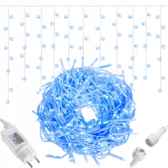 Гірлянда вулична (зовнішня) бахрома Springos 12 м 300 LED CL302 Blue | Зображення 8