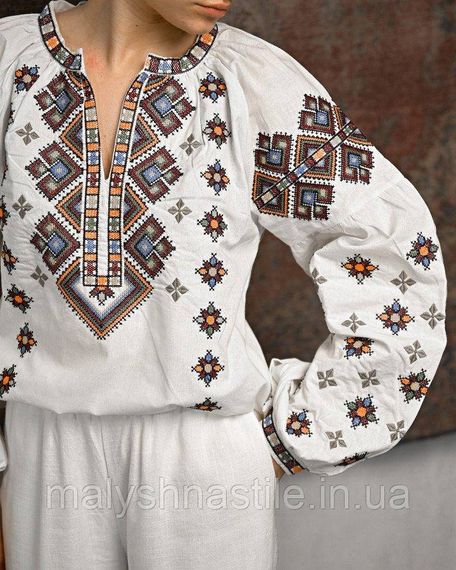 Женская вышиванка color beg ПП7453 | Зображення 2