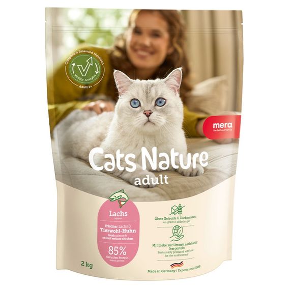 Сухий корм для котів з лососем Mera Cats Nature Adult Salmon, 2 кг