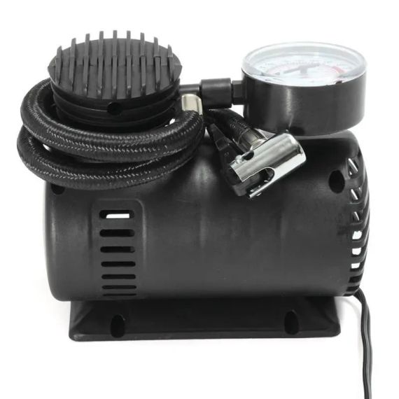 Портативный воздушный насос 12в Air Compressor, Черный компрессор для автомобильных шин   скидка