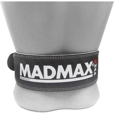Атлетический пояс MadMax MFB-244 Sandwich шкіряний Black L (MFB-244_L) | Зображення 1