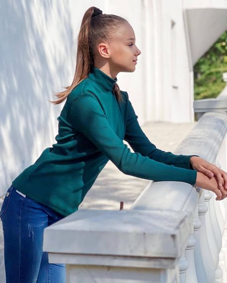 Водолазка для дівчинки (підліткова) Носи своє 146 Зелений (p-9627-126331) | Зображення 4