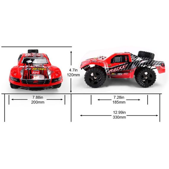 Remo Hobby Rocket 1621 Short Course 1/16  4WD RTR Red (Brushed) | Зображення 3