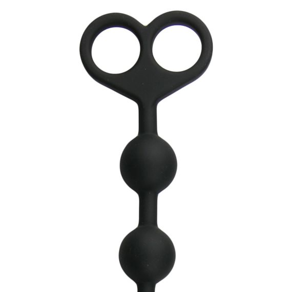 Анальні намисто Long Anal Beads чорні, 33.5 см x 2.5 см | Зображення 2