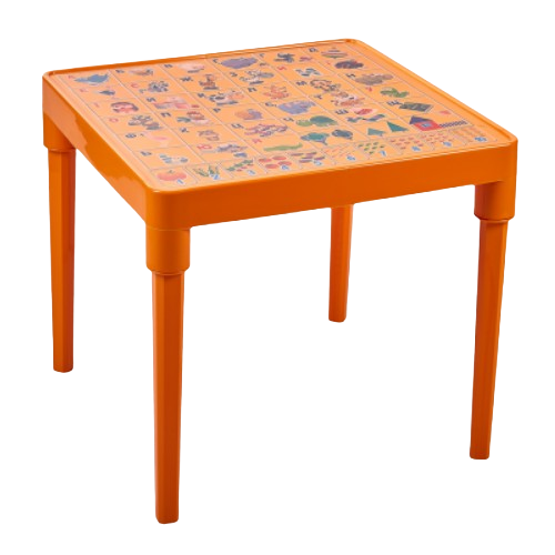 Стіл дитячий Абетка українська світло-помаранчевий Алеана
