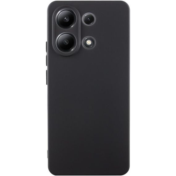 Чохол TPU GETMAN Liquid Silk Full Camera для Xiaomi Redmi Note 13 4G Чорний / Black