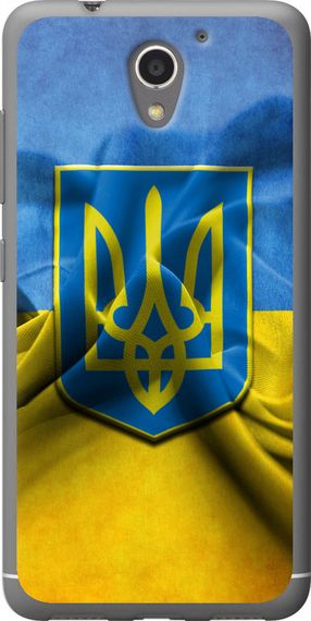 Чехол на ZTE A510 Флаг и герб Украины 1 "375u-432-17620"