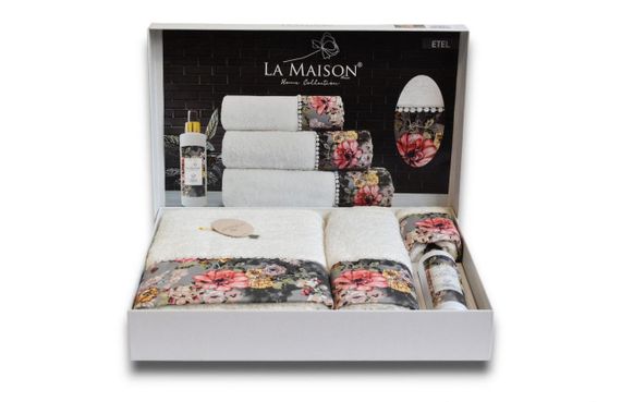 Подарунковий набір рушників La Maison, 3 шт. з ароматом Etel | Зображення 2