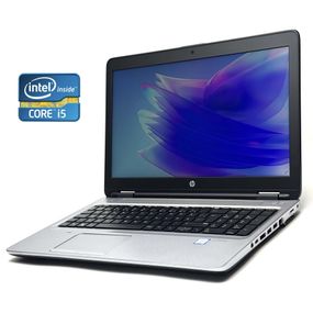 Ноутбук HP ProBook 650 G2 / 15.6" (1920x1080) TN / Intel Core i5-6200U (2 (4) ядра по 2.3 - 2.8 GHz) / 8 GB DDR4 / 128 GB SSD / Intel HD Graphics 520 / WebCam / DVD-RW / Win 10 Pro б/у