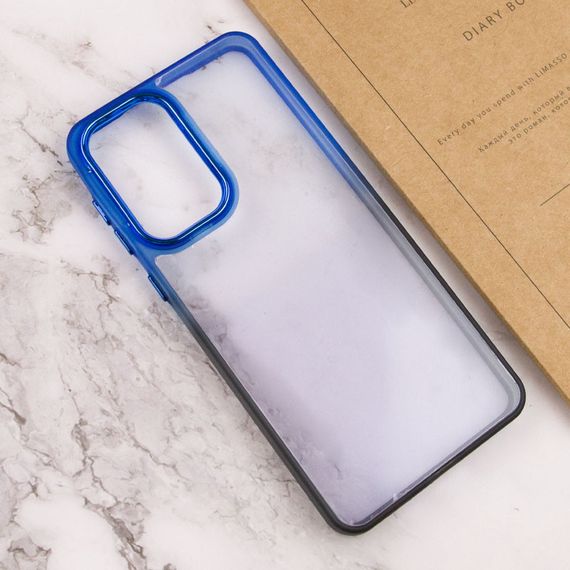 Чохол TPU+PC Fresh sip series для Samsung Galaxy A55 Чорний / Синій | Зображення 2