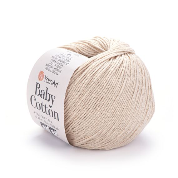 Пряжа YarnArt Baby Cotton No 404 (Ярнарт Бебі Коттон) 50 г / 165 м напівбавовна для дитячих речей та іграшок амігурумі