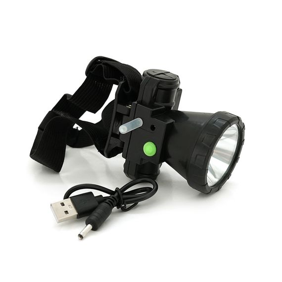 Налобний ліхтарик XO YH01, 1 Led 1W, 3 режими, корпус-пластик, водостійкий, ip44 | Зображення 2