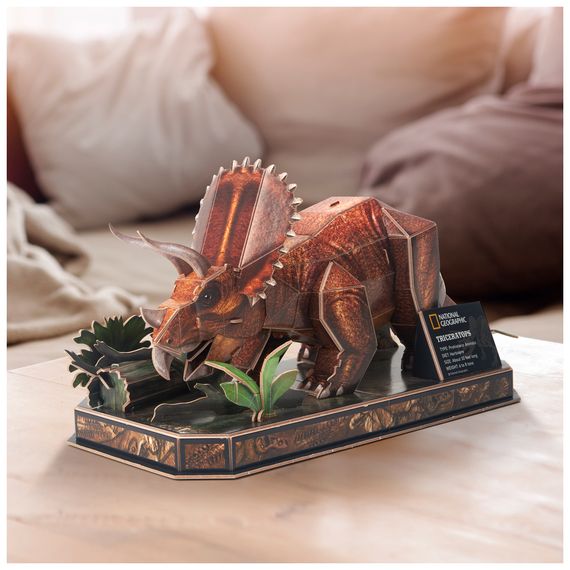 Пазл Cubic Fun 3D National Geographic Dino Трицератопс (DS1052h) | Зображення 2