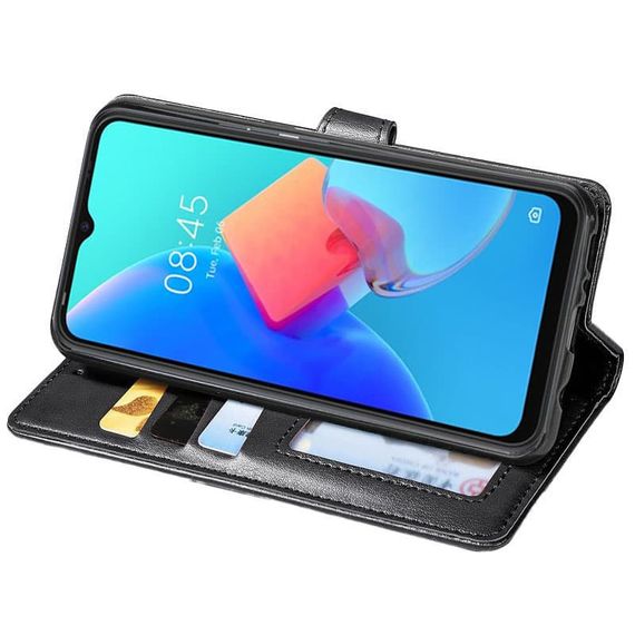 Шкіряний чохол-книжка GETMAN Gallant (PU) для TECNO Spark 8C Чорний | Зображення 2
