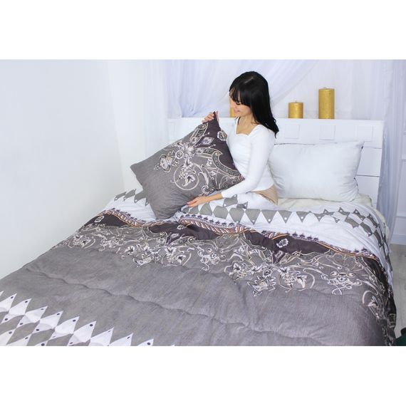 Ковдра MirSon антиалергенна EcoSilk Зима №3525 Print Line Myrrh 220х240 (2200004832586) | Зображення 5
