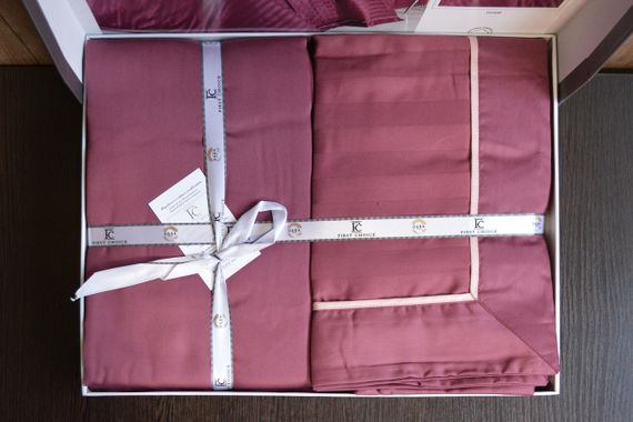 Комплект постільної білизни First Choice Deluxe Satin 200х220 Novel Line Rose | Зображення 3