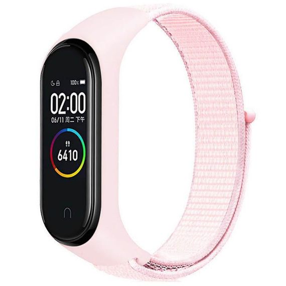 Ремінець Nylon New для Xiaomi Mi Band 3/4/5/6/7 Pearl Powder
