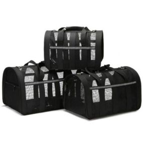 Сумка переноска для сітчаста тварин 41×25 x 26 M For Friends paws Чорна