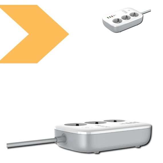 Удлинитель мережевий з Wi-Fi роутеромLDNIO SEW3452 3 порти / PD / 3USB / 1 QC 3.0 / 1 Type-C (34390-01_730) | Зображення 7