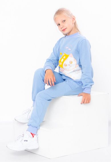 Костюм для дівчинки Носи своє 116 Блакитний (p-4130-95780) | Зображення 1