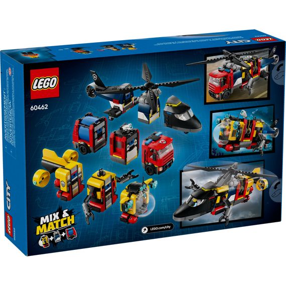 Конструктор LEGO City Ремікс вертольотів, пожежних машин і підводних човнів (60462) | Зображення 7