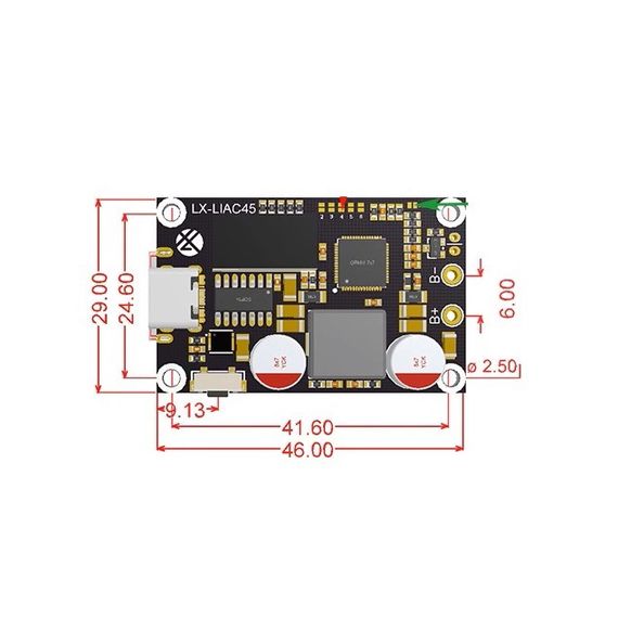 Контроллер заряда / BMS з QC для 2S-6S 45W Li-ion USB Type-C IP2326 PD3.0 Li-Ion, LiFePo4 | Зображення 6