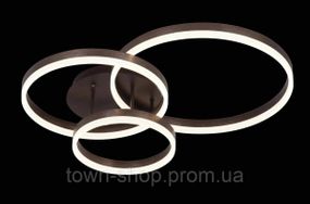 Люстра потолочная LED с пультом A8008/3-cf Коричневый 14х70х80 см.